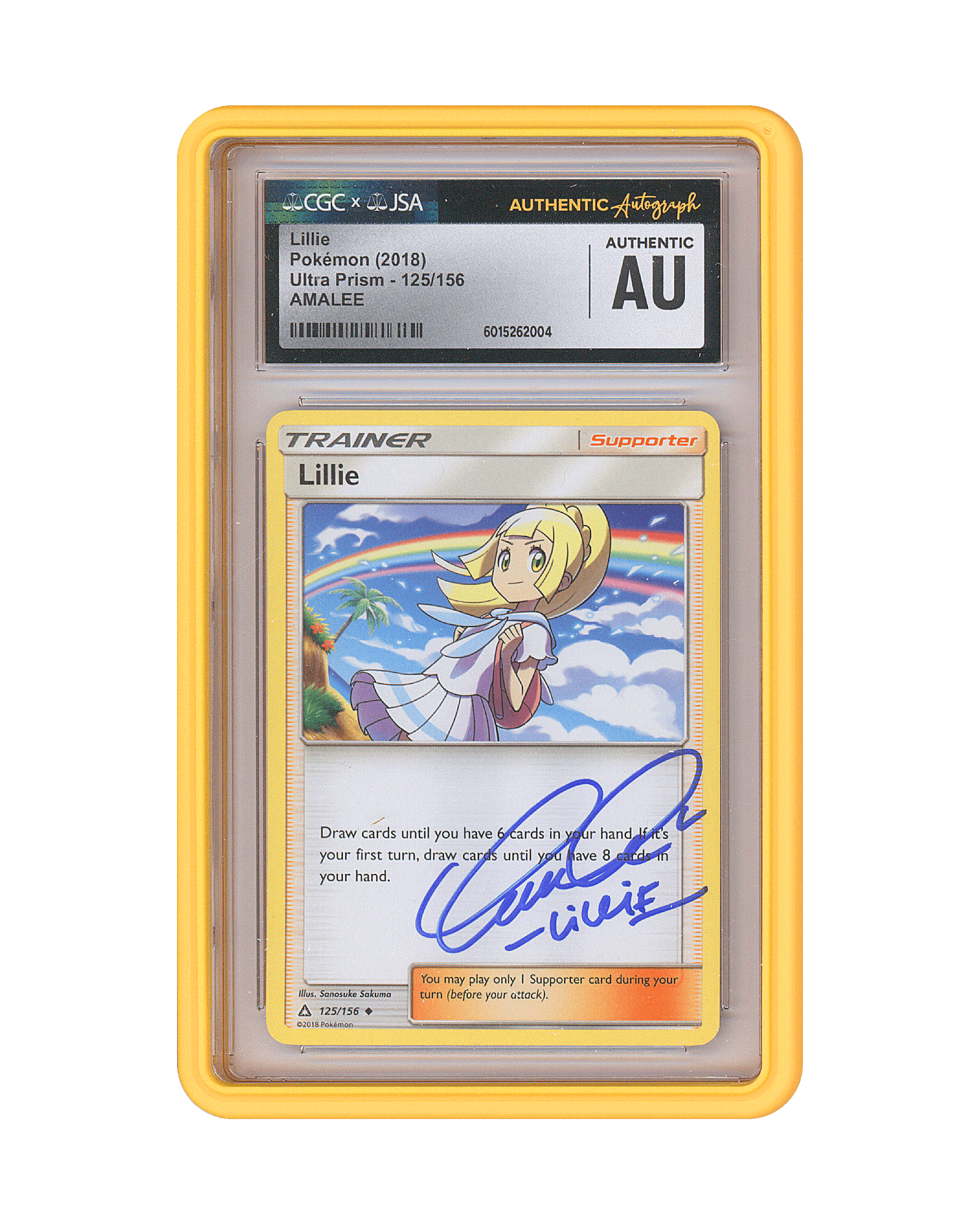 Amanda Lee (AmaLee) Signed Lillie Ultra Prism Pokemon Card - Teddy's
