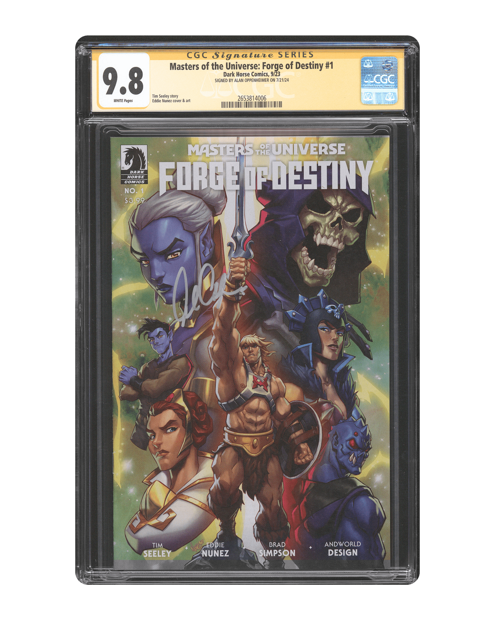 Alan Oppenheimer CGC Signature Series Comic 9.8 Masters of the Universe: Forge of Destiny #1 - Teddy's