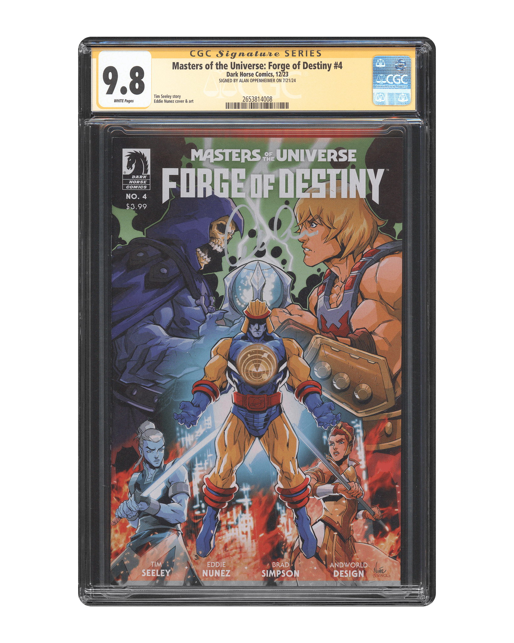 Alan Oppenheimer CGC Signature Series Comic 9.8 Masters of the Universe: Forge of Destiny #4 - Teddy's
