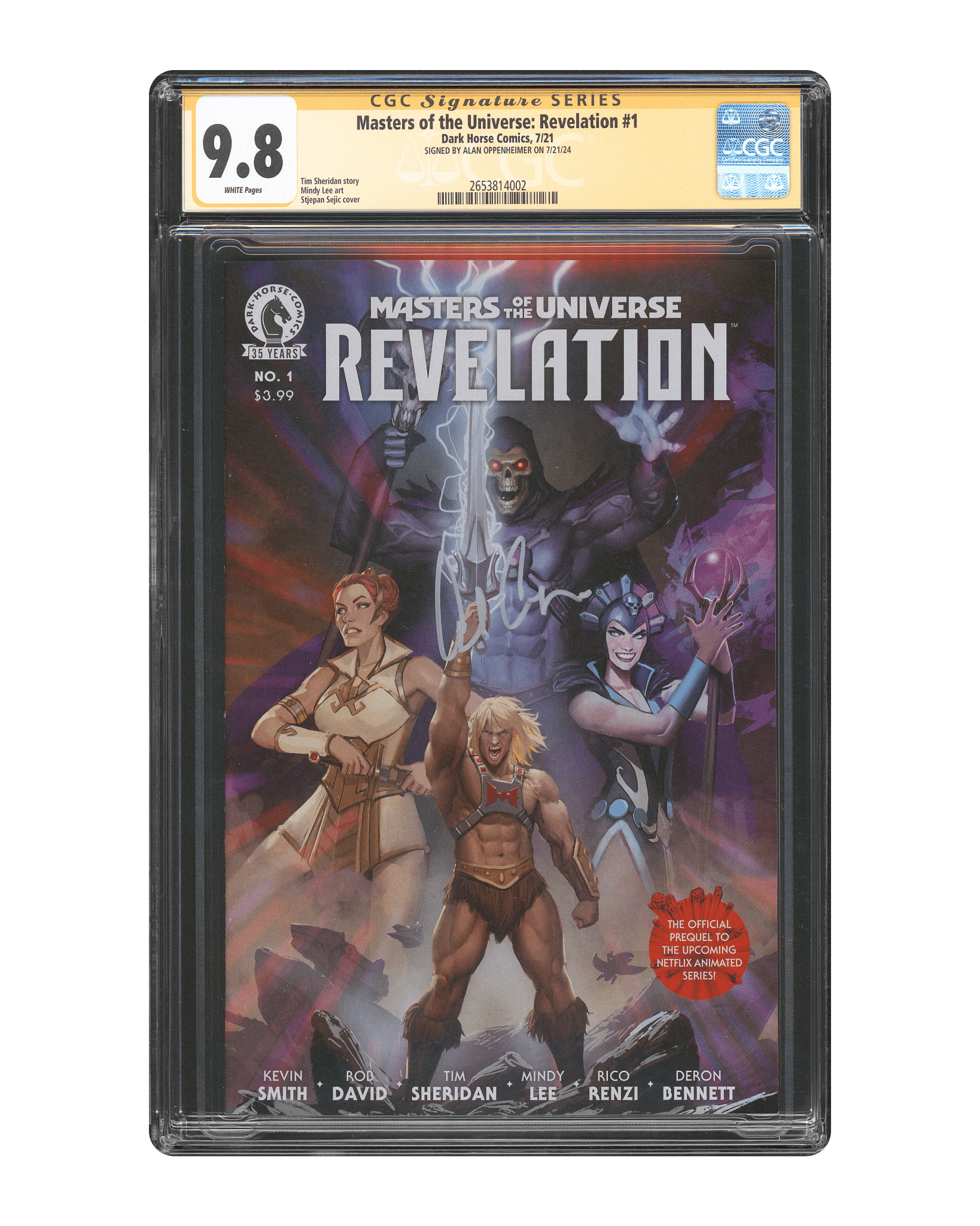 Alan Oppenheimer CGC Signature Series Comic 9.8 Masters of the Universe: Revolution #1 - Teddy's