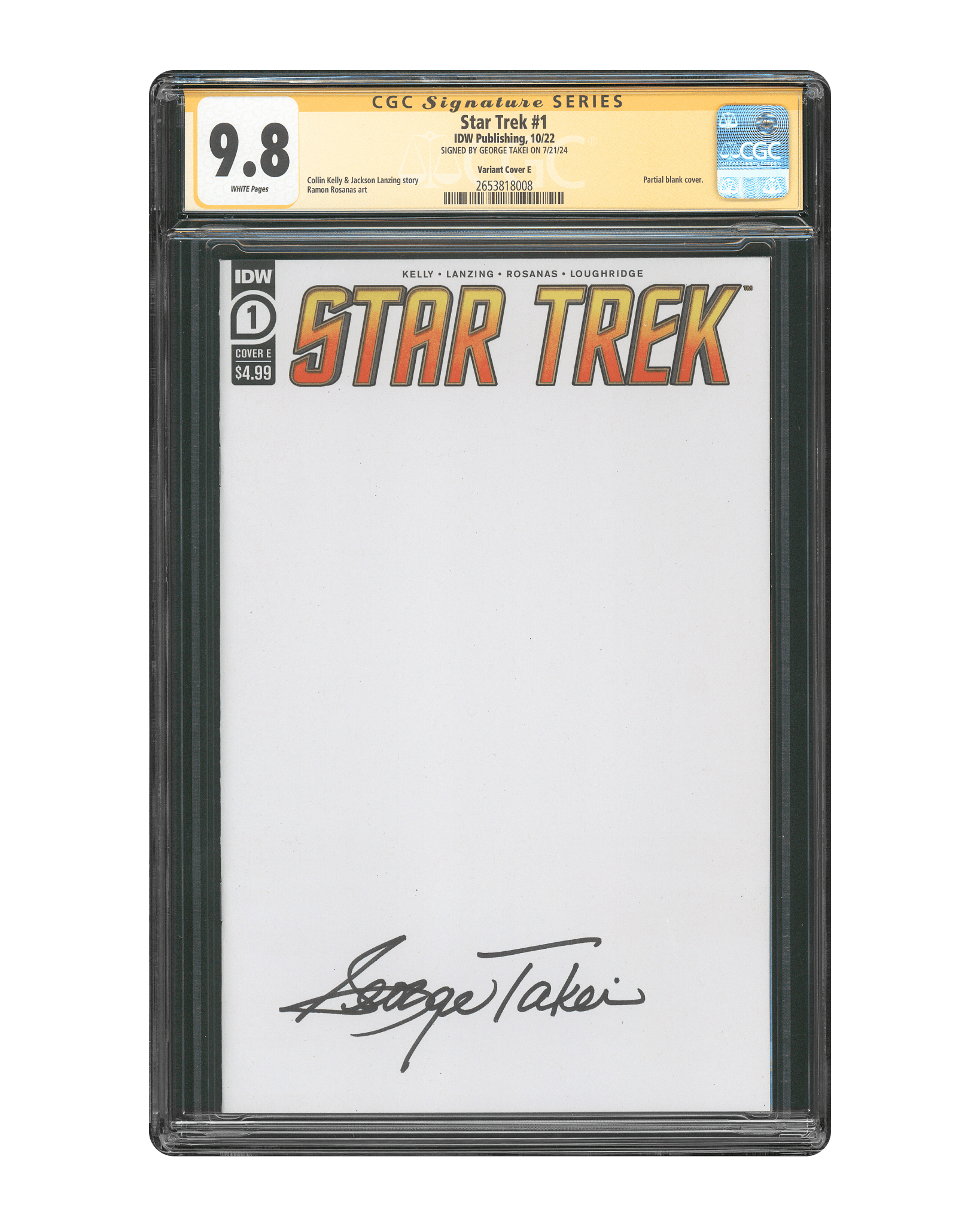 George Takei CGC Signature Series Comic 9.8 Star Trek #1 - Teddy's
