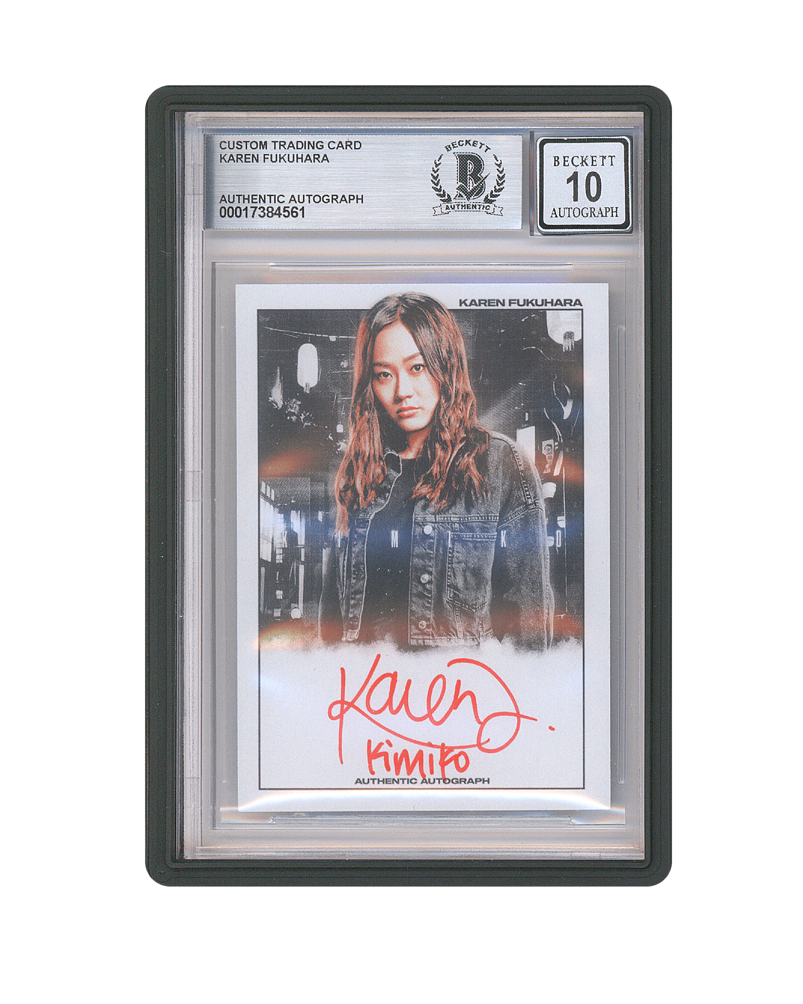 Karen Fukuhara Signed Custom The Boys Card - Teddy's
